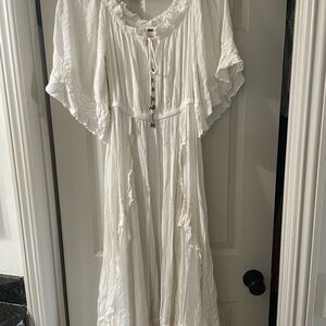 Elegant White Women's Dress